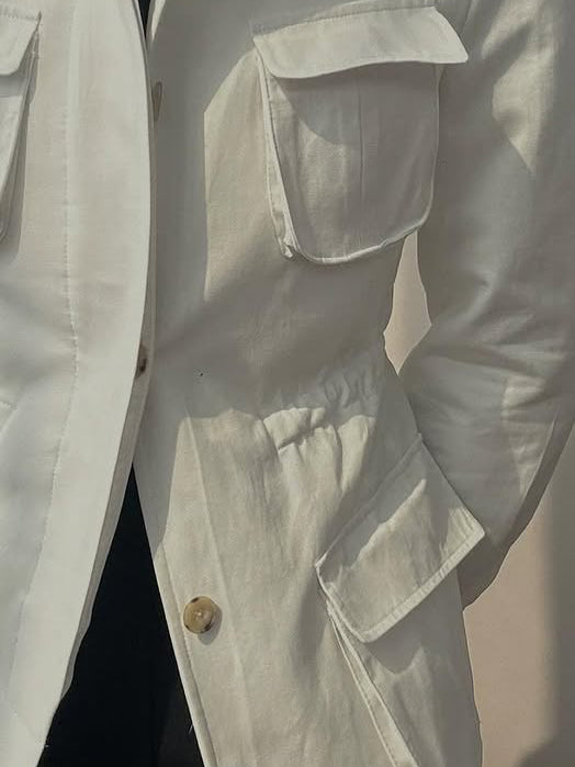 Safari Jacket - Tsavo White